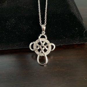 Infinity Celtic Cross necklace
